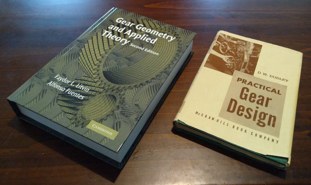 "Gear Geometry and Applied Theory" and "Practical Gear Design" on the coffee table